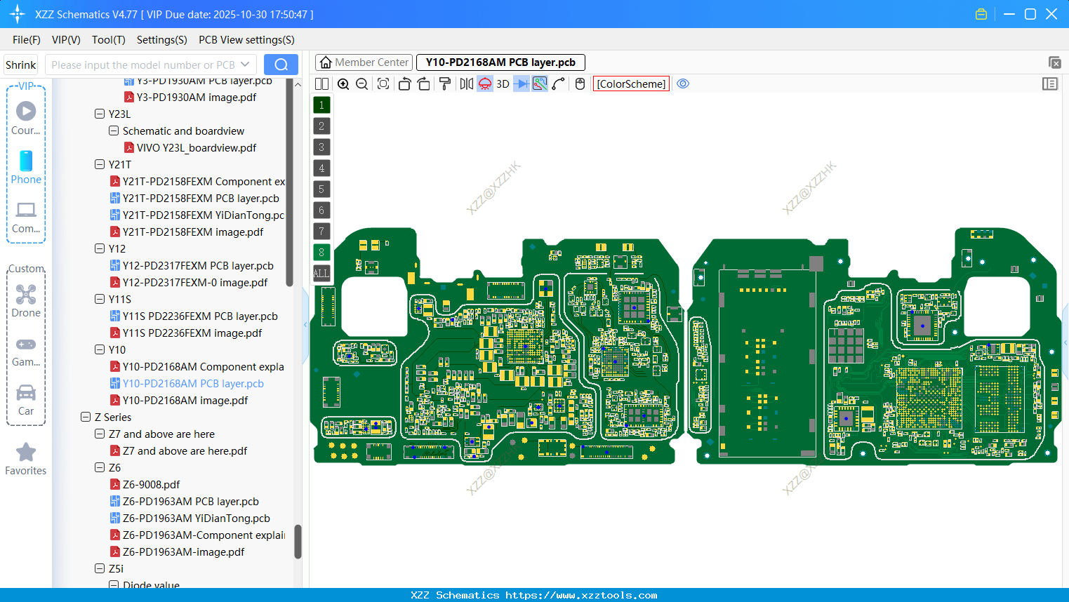 VIVO Y10-PD2168AM PCB Layer